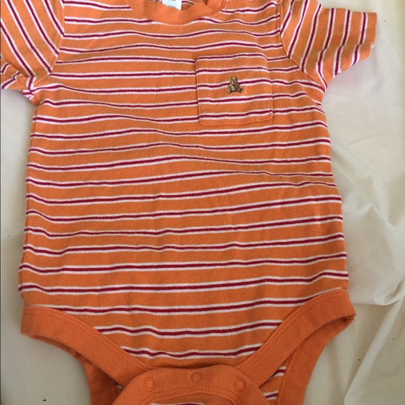 Baby boys orange and white shirt - Picture 1 of 3